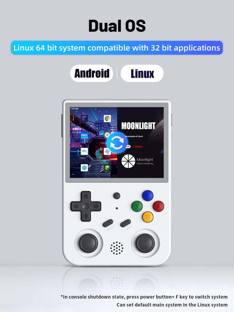 ANBERNIC RG353V/VS Game PS Mini Vertical Arcade FC Sega Game God Of War Handheld Console_voghion.com