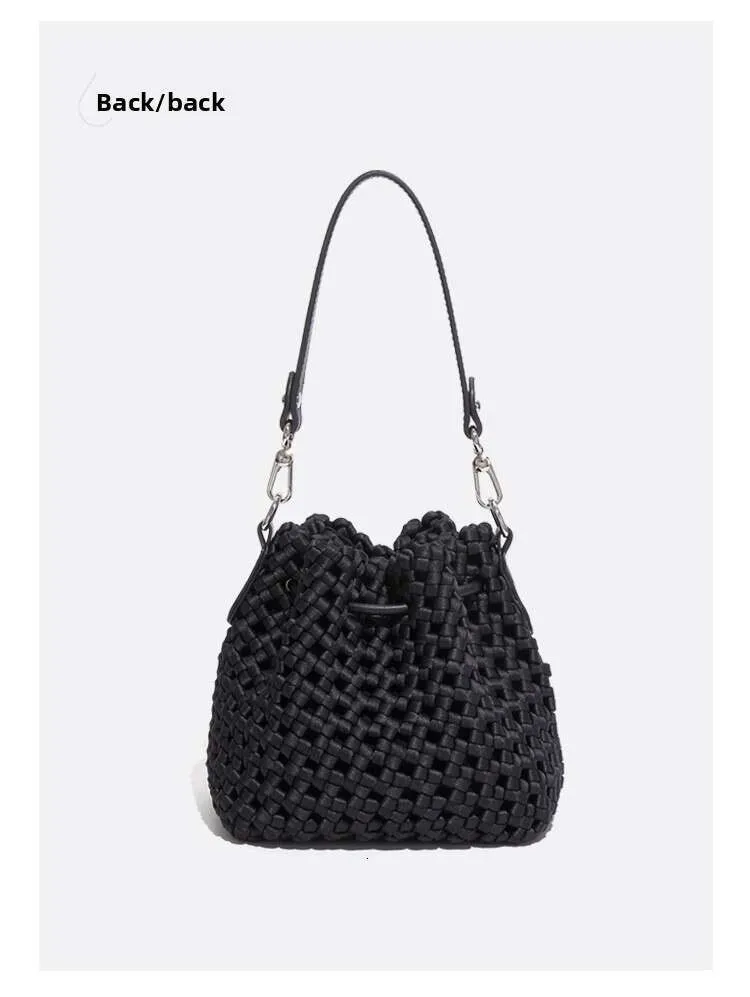 Nuova borsa a secchiello in seta intrecciata, tendenza moda, versatile, mini borsa a tracolla monospalla casual_voghion.com