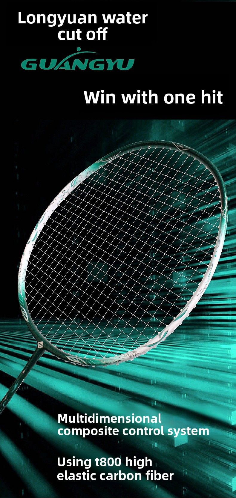 Cross-Border Exclusive Full Carbon Fiber Adult Lightweight Offensive Durable Professional Badminton Single Racket_voghion.com