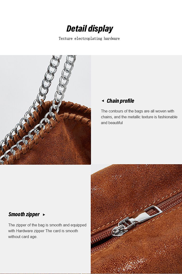 New Chain Fashion Brand S Handbag Simple Folding Women's M Single Casual Shoulder Bag_voghion.com
