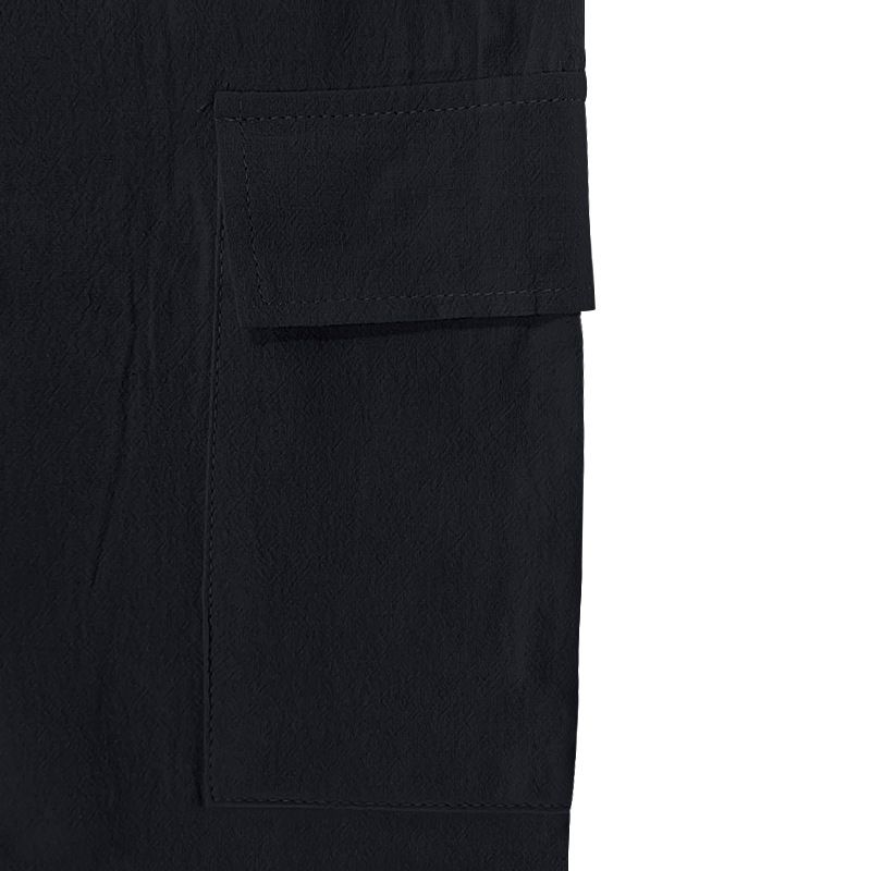 Pantaloncini da jogging casual da uomo, larghi, traspiranti, adatti alla spiaggia, con tasche multiple, adatti a tutti i giorni._voghion.com