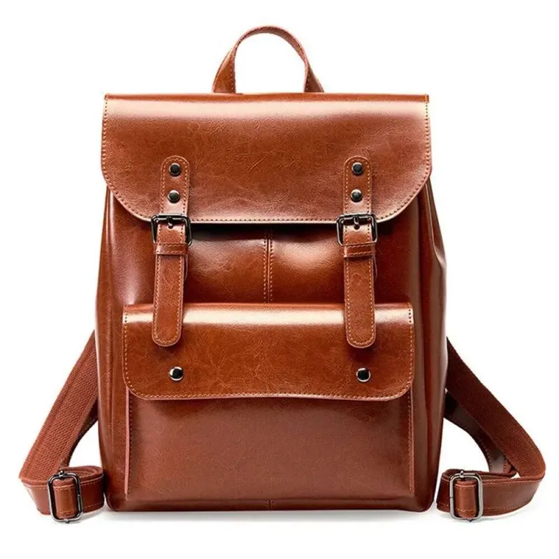Designer-Taschen 2025 England Echtes Leder Frauen Rucksack Große Kapazität Für 14 Zoll Laptop Preppy Style Rucksack Tasche_voghion.com