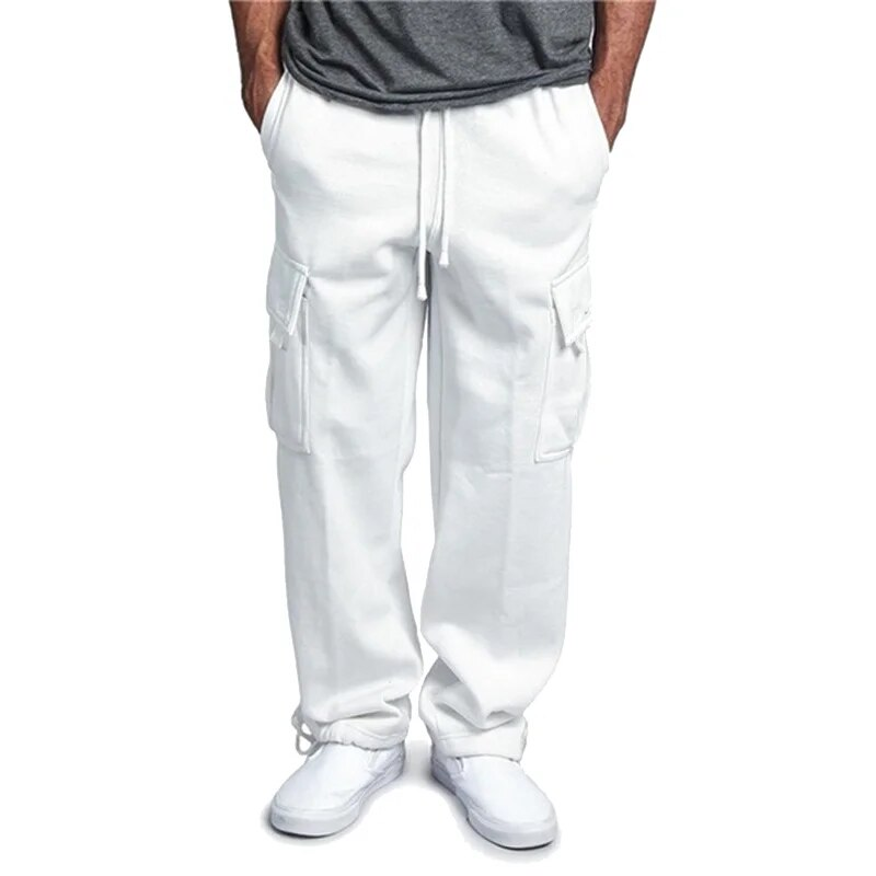Pantaloni sportivi casual da uomo Pantaloni sportivi morbidi Pantaloni da jogging Pantaloni da corsa alla moda Pantaloni cargo lunghi larghi_voghion.com