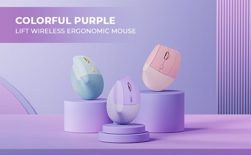 Souris verticale sans fil ergonomique rechargeable Seenda pour livres, tablettes, ordinateurs portables, PC_voghion.com