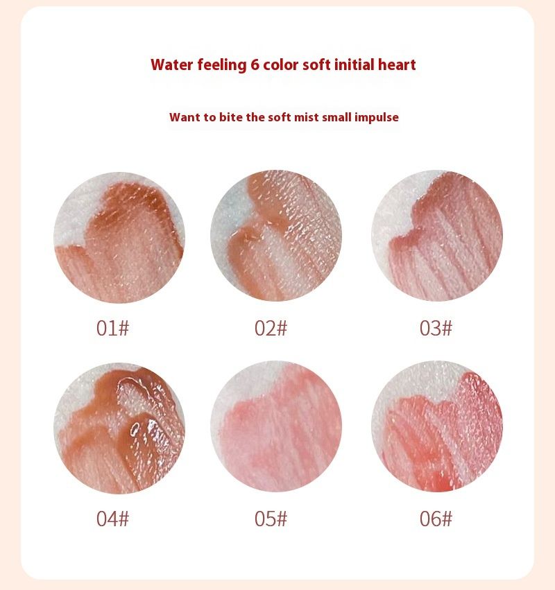 Nuovo lucidalabbra a specchio traslucido chiaro Water Gloss Pure Desire Glass Lips appare bianco e duraturo, non si attacca facilmente alla tazza lucidalabbra_voghion.com