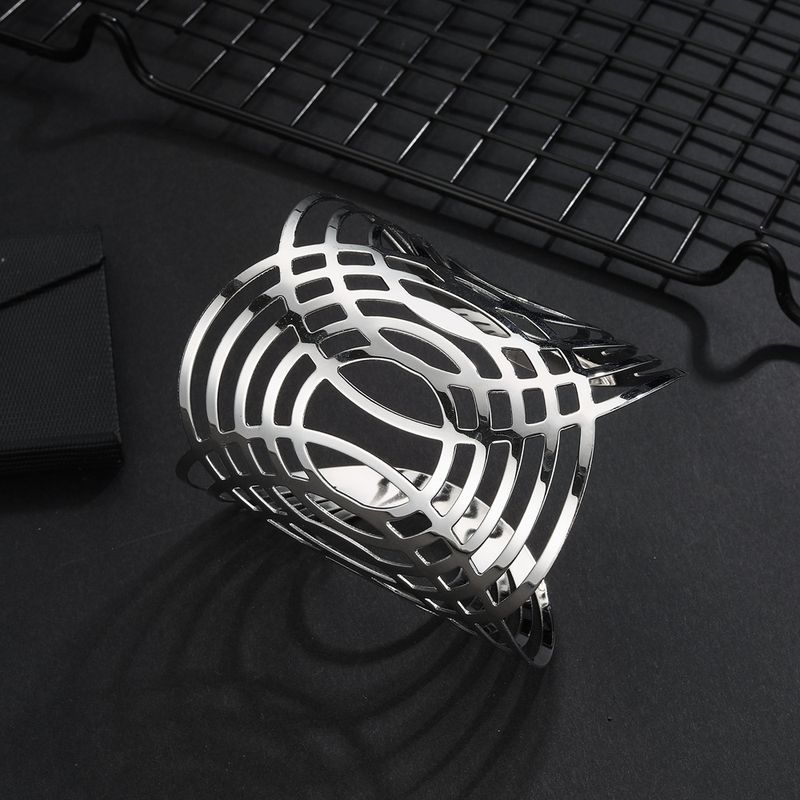 Personalisierte modische geometrische Öffnung mit ausgehöhltem breiten Armband und neuen Accessoires_voghion.com