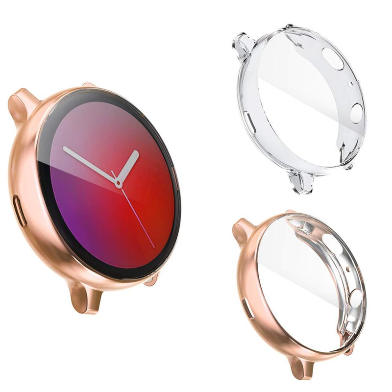 Futrola za Samsung Galaxy Watch Active 2 Active 1, zaštitnik, dodatna zaštita, silikonska, za potpuno prekrivanje, zaštita zaslona 44 mm_voghion.com