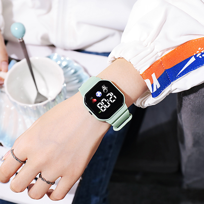 Unicorn Waterproof LED Tech-Sense For Women Ins High-Value Student Party Multi-Functional Electronic Watch_voghion.com