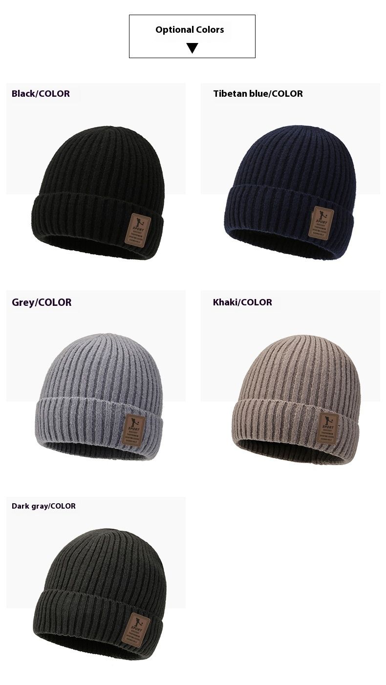 Nuovo cappello di lana per uomo in inverno con cappello lavorato a maglia spesso e morbido, grande circonferenza della testa, protezione per le orecchie degli adulti, caldo e antifreddo, cappello da sci per esterni_voghion.com