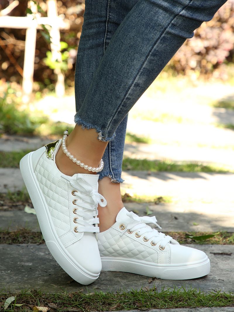 Scarpe da tavola casual, suola sportiva, studenti, moda, scarpe basse piccole bianche_voghion.com