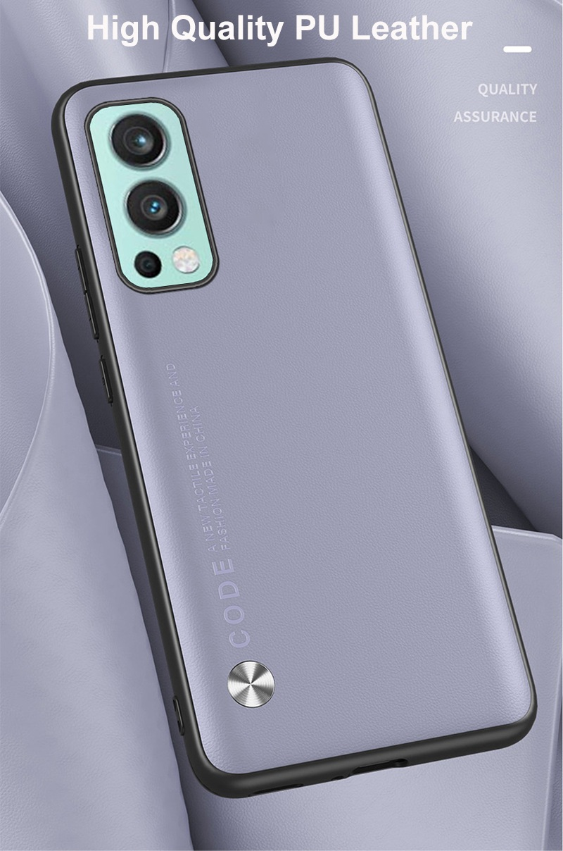 Luxury Leather Phone Case For OnePlus Nord 2 N20 5G Nord2 Cover Matte Silicone Case For One Plus OnePlus Nord N200 N100 _voghion.com
