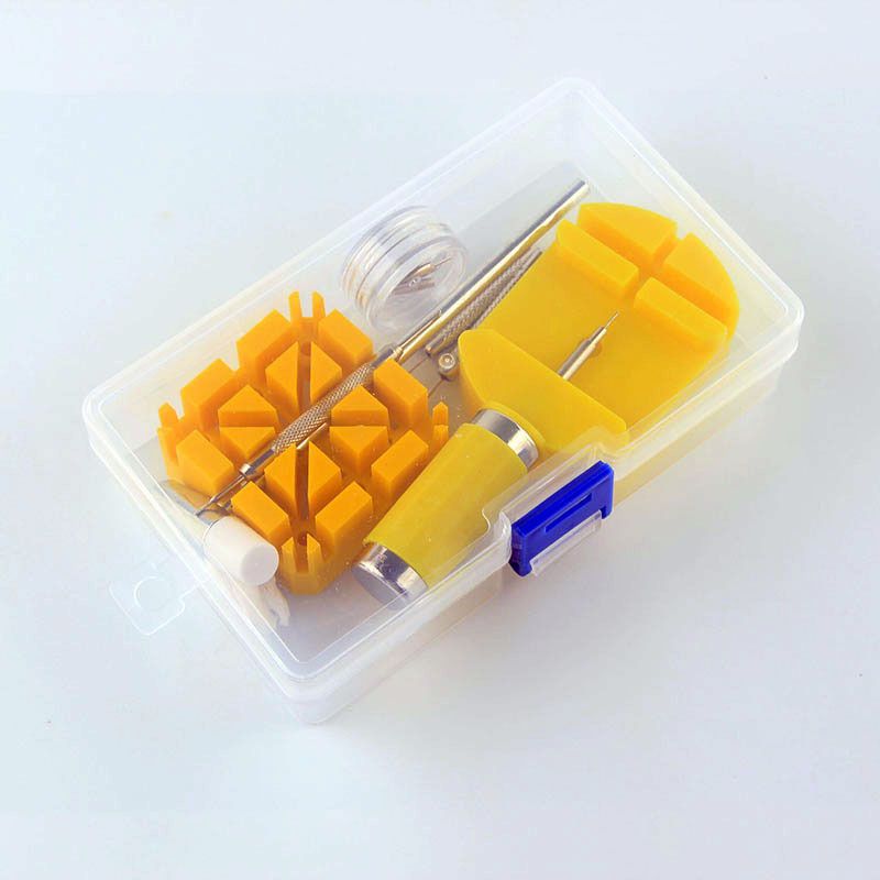 Narzędzie do naprawy zegarków, narzędzie do zdejmowania zegarków, obcinak do zegarków, regulator zegarków, regulacja długości paska zegarka, 12-częściowe miniaturowe pudełko do zdejmowania pasków zegarka_voghion.com