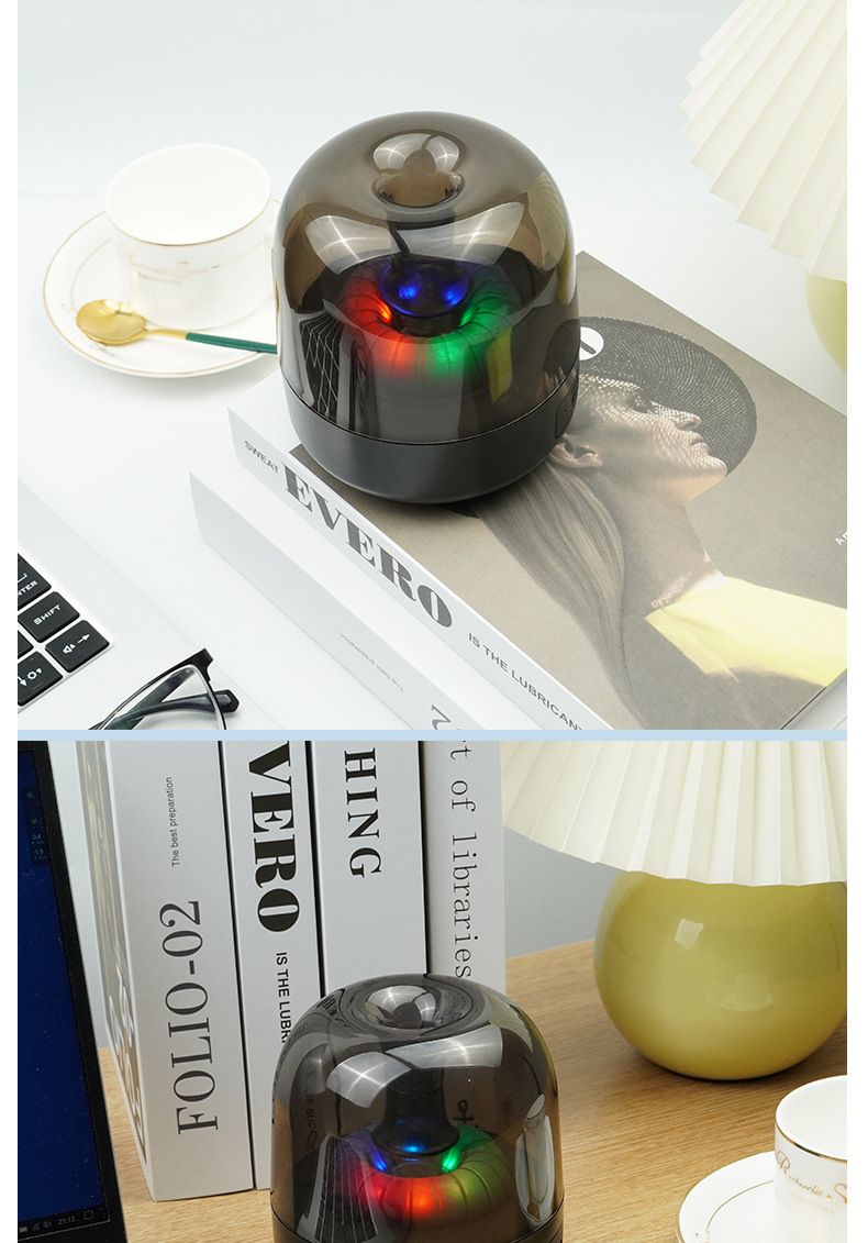 Nouveau haut-parleur Bluetooth RGB Light Home Outdoor Rechargeable Desktop Portable Colorful Luminous Small Speaker_voghion.com