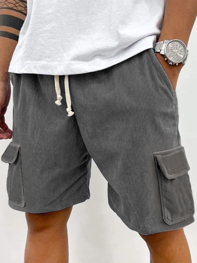 Herrenbekleidung Neue Casual Shorts Coconut Tree Print Hawaiian Herren Strandhose_voghion.com