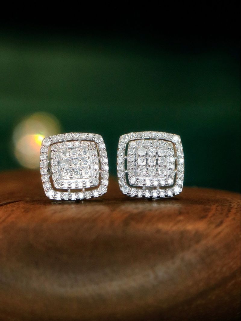 Klasiski kvadrātveida hiphopa cirkona auskari vīriešiem, vienkārši luksusa cukura kubiņu auskari, karsti pārdodami auskari_voghion.com