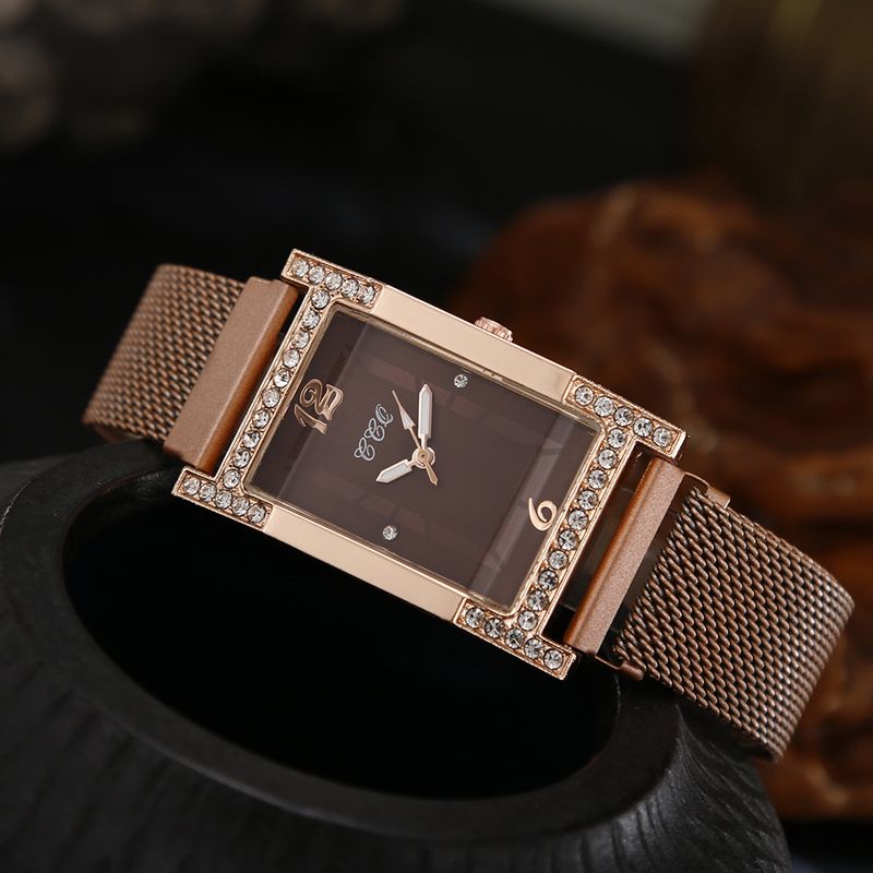 Orologio da donna versatile, alla moda, da lavoro, con cinturino monoblocco con fibbia a forma di H e diamanti incastonati, regalo quotidiano per compleanno, anniversario, San Valentino_voghion.com