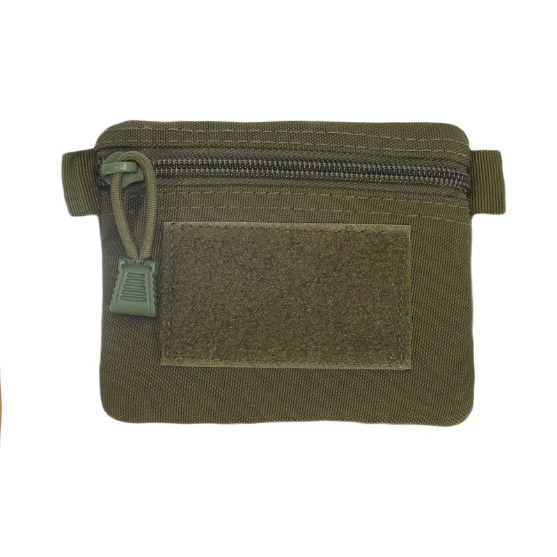 Carteira compacta e fina – Prendedor minimalista para dinheiro em tecido Oxford com bloqueio RFID (preto/cáqui/verde-exército/camuflado 1/camuflado 2) – leve e expansível_voghion.com