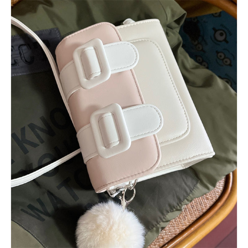 Macaron-Bolso cruzado pequeño y cuadrado para mujer, bandolera pequeña para estudiante de Cambridge, a la moda, novedad de 2023_voghion.com