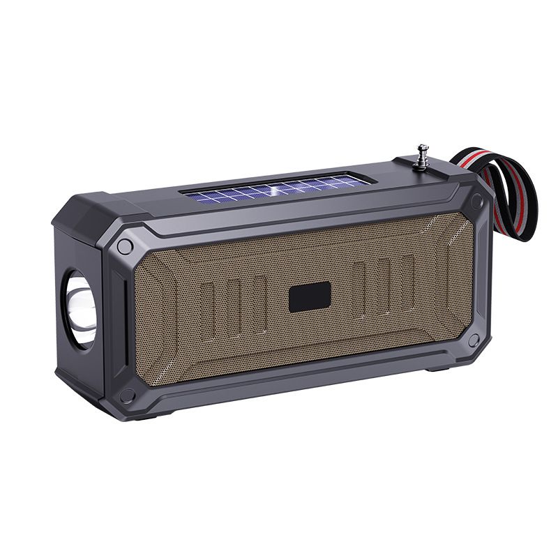Dual Solar Bluetooth Speaker - Portable Outdoor & Desktop Speaker With Wireless Charging & TF Card Playback_voghion.com