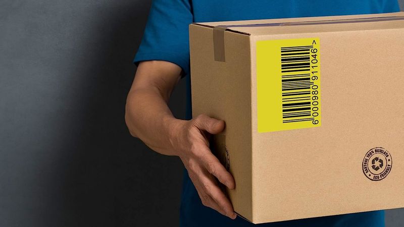 4000 Pack Thermal Transfer Fanfold Labels 4" x 6" Yellow. Perforated Self-Adhesive Rolls. Mailing Postage. Printing Paper. Blank for Shipping; barcodi_voghion.com
