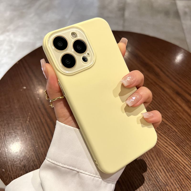 Liquid Silicone Full Coverage Lens Protector Compatible With 15 Phone Case IPhone 16 Pro Max New 13 Simple_voghion.com