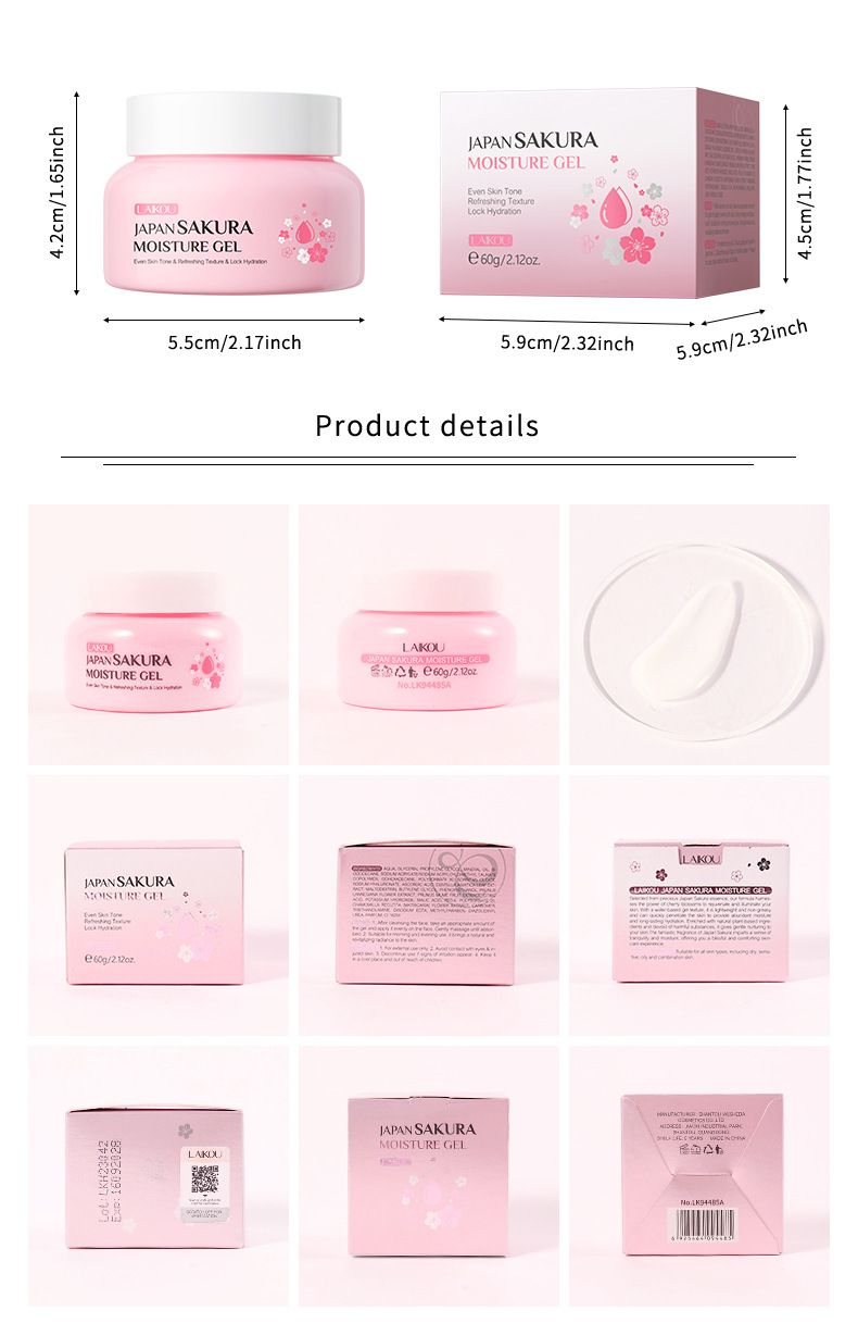 kreem Laike Sakura niisutav geelkreem 60g Näonaha niisutav ja hooldust pakkuv nahahooldustoode_voghion.com