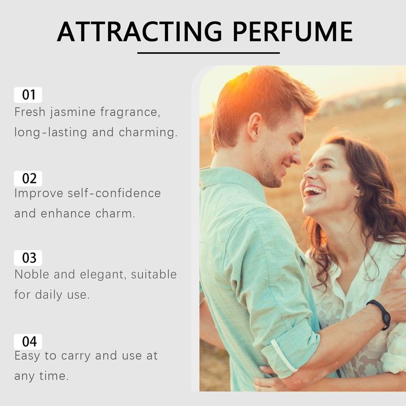 Perfume Jasmine Lady Elegante Fragrância Floral Leve Encantadora Natural Fresca Fragrância Persistente_voghion.com