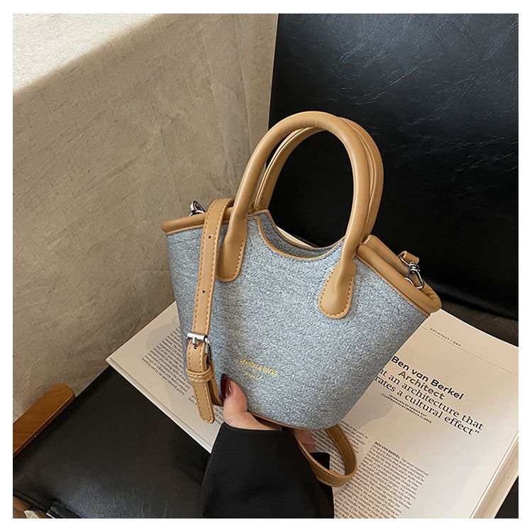 Handheld Bucket für Damen 2024 Neue koreanische Version Modische, vielseitige Umhängetasche, einfache und Nischen-Umhängetasche_voghion.com