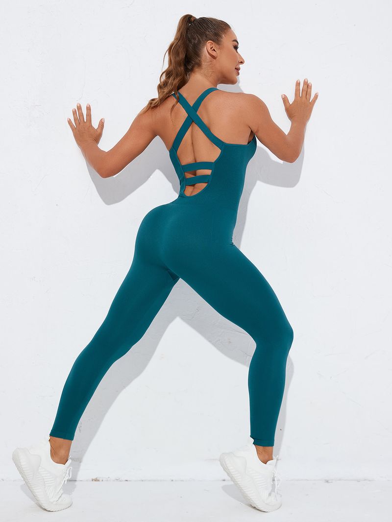 Dameklær Ny hurtigtørkende sømløs yoga-bodyshaper ett stykke sexy ermeløs ett stykke sports- og fitnessyogadress for kvinner_voghion.com