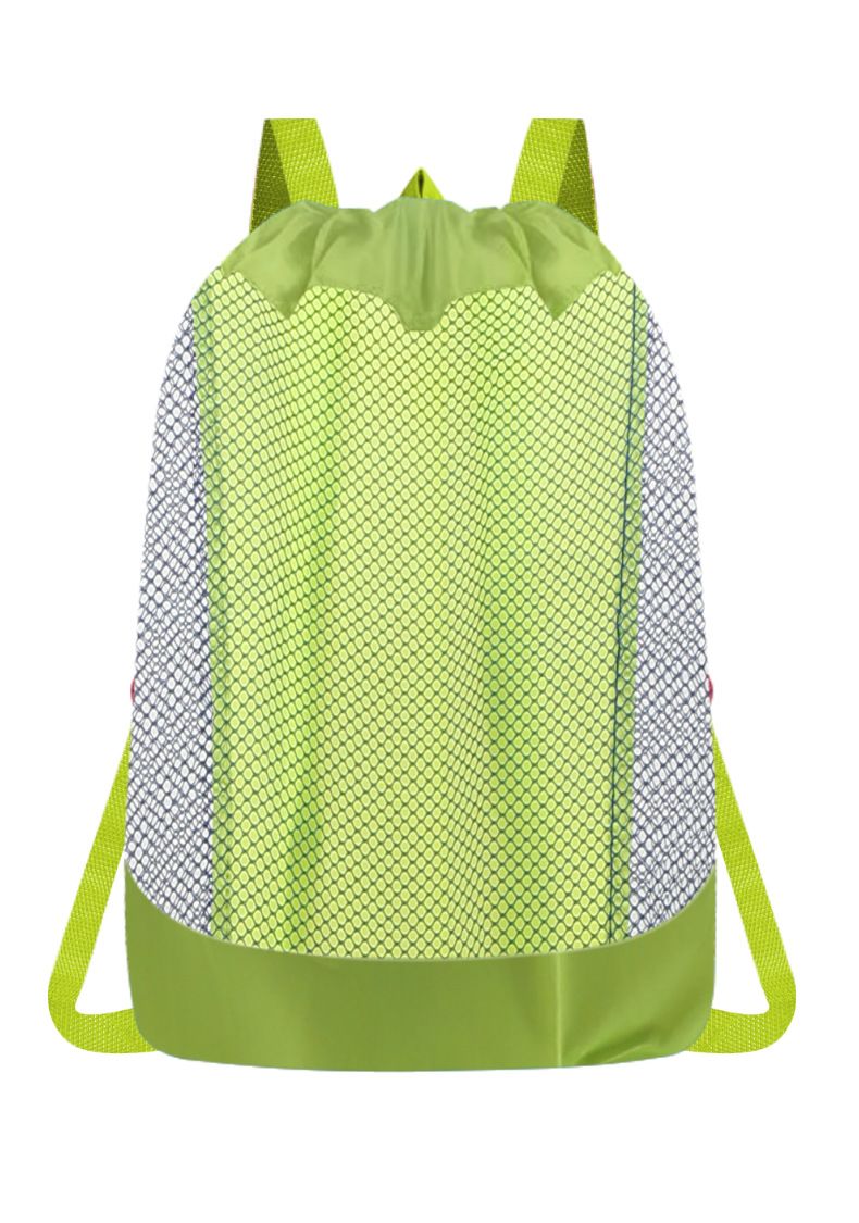 Pludmales soma Bērnu rotaļlietu uzglabāšanas tīkla soma Var pārnēsāt lielu tīkla maisiņu Bērnu rotaļu smilšu bagarēšanas lāpstu instrumentu uzglabāšanas soma_voghion.com