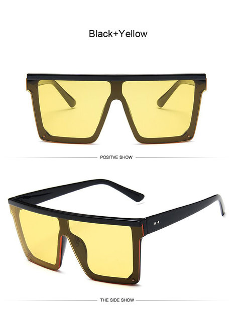 Gafas de sol cuadradas de marca de lujo para mujer_voghion.com