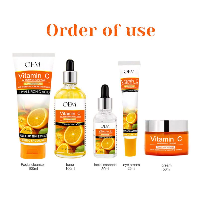 Skin Vitamin C Skin Product Moisturizing And Brightening VC Essence Care Set_voghion.com