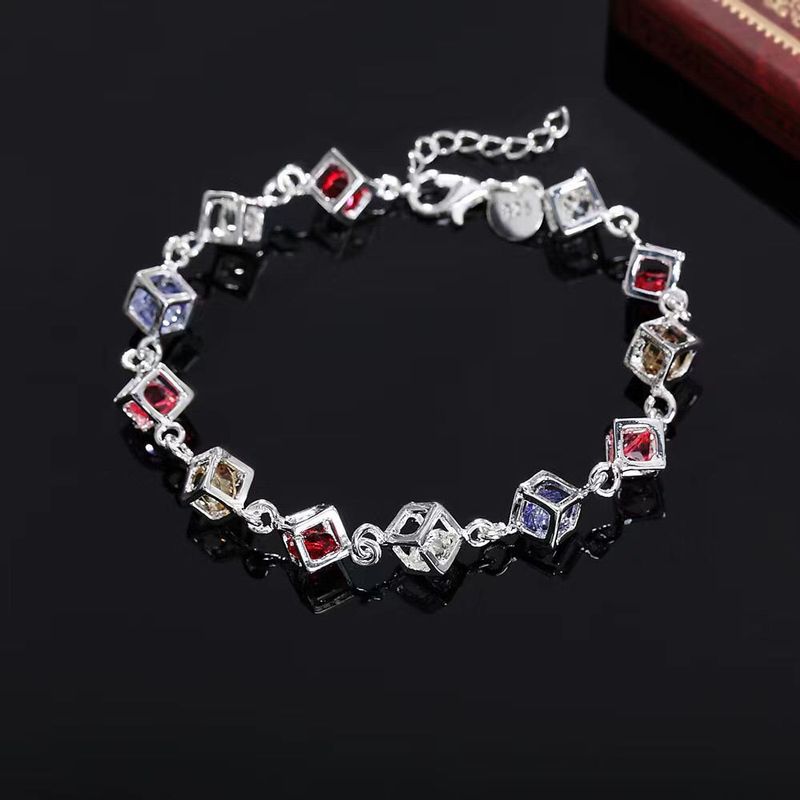ored Zircon 12 Hot Block Bracelet Light Niche Ins Design Versatile High End Jewelry_voghion.com
