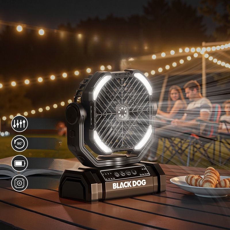 Blackdog Outdoor Desktop Mini Fan Cooling Small Tactical New Portable Camping Light Rechargeable_voghion.com