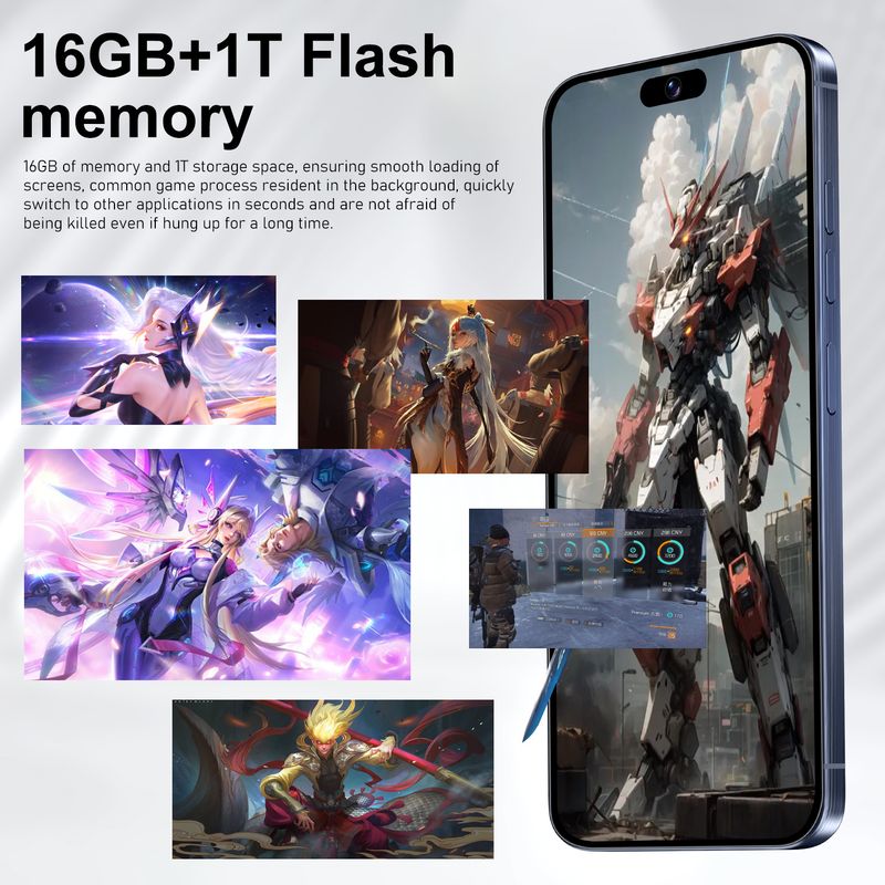 I15ProMax Smartphone 16 + 1T Android 7,3-Zoll-Großbildschirm Ozon Heißer Verkauf_voghion.com