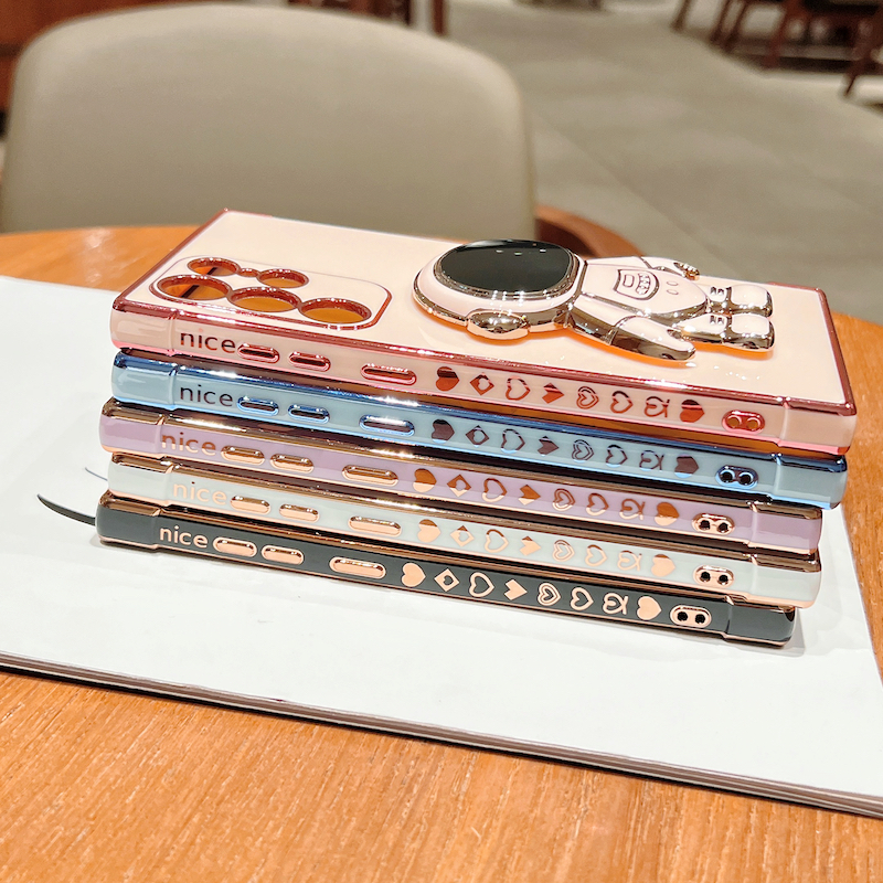 Étui pliable d'astronaute pour Samsung Galaxy S23 Ultra S22 S21 S20 FE Plus A12 A13 A14 A23 A33 A52 A53 A54 4G 5G_voghion.com