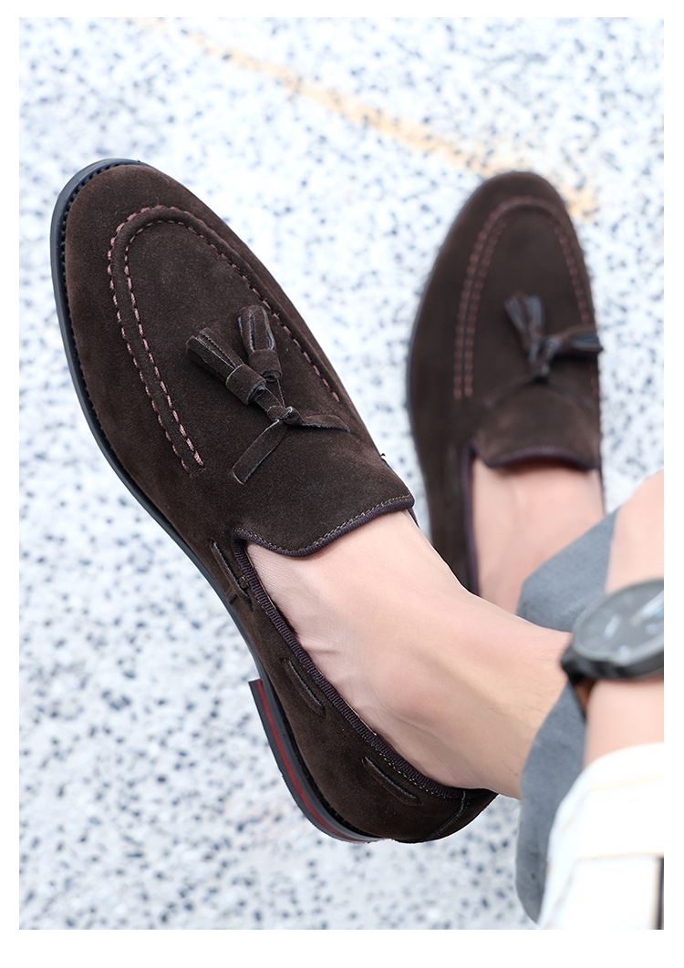 Voyage 703-2 Men's Slip-On Moccasins 48 Large Size Tassel Loafers Export_voghion.com