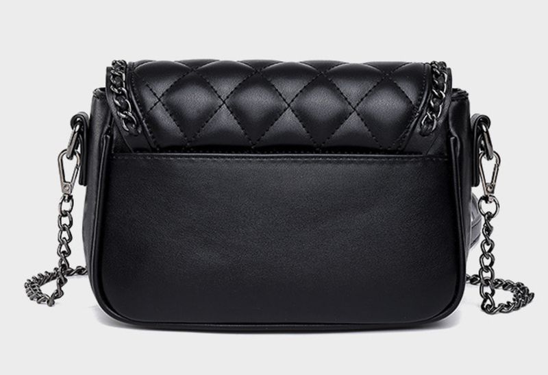 Neue aus echtem Leder, modisch vielseitig, Damentasche mit Diamantgitterkette, einfache und Nischenstruktur,_voghion.com