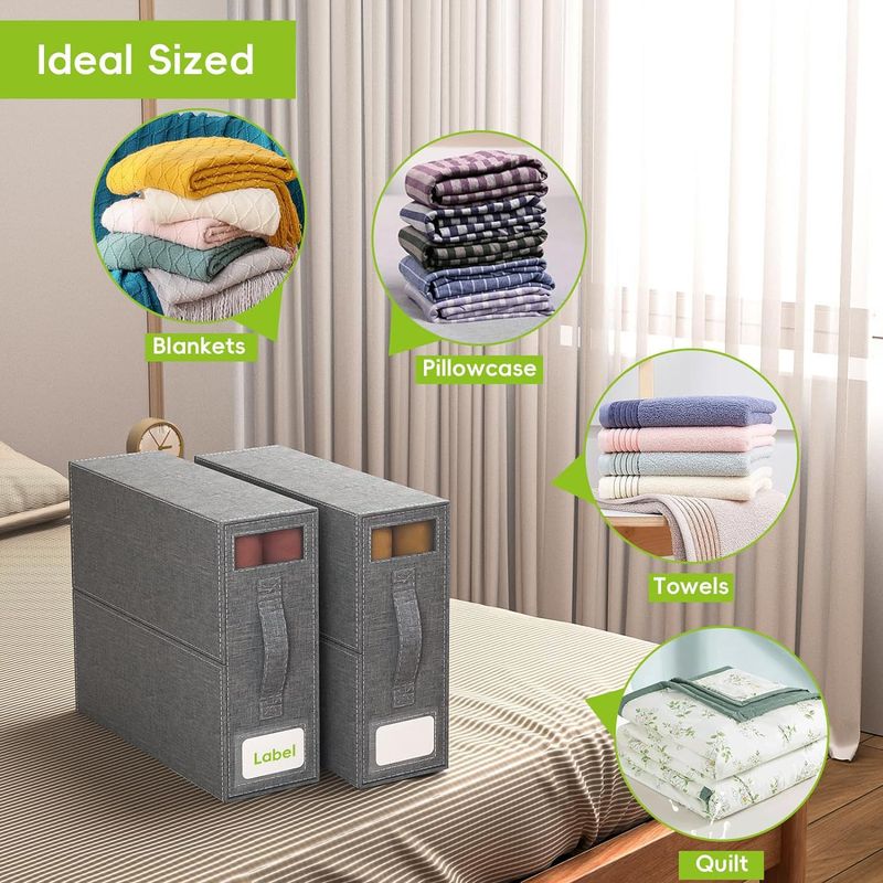 Home & Garden grande capacità pieghevole lenzuolo armadio guardaroba contenitore antipolvere con coperchio contenitore_voghion.com