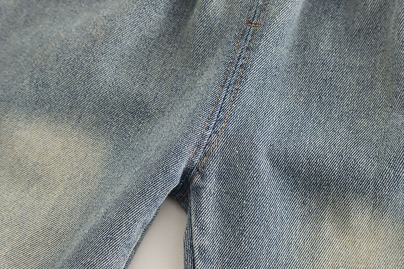 Abbigliamento per bambini primavera e autunno 2025, edizione coreana, felpa con cappuccio ricamata sfumata, jeans a maniche lunghe, set da due pezzi_voghion.com