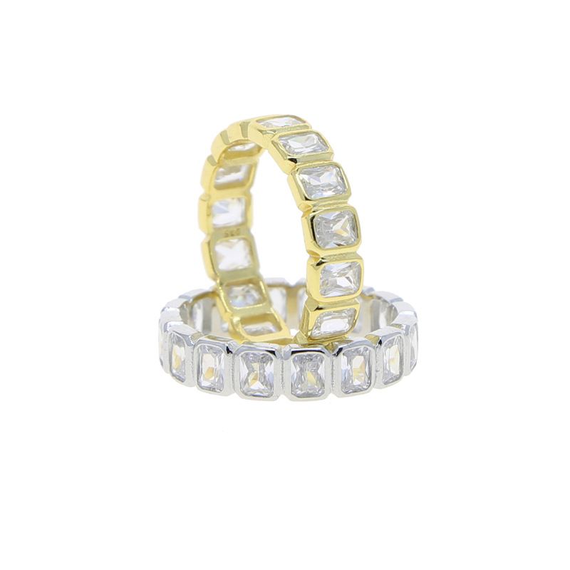 Anello alla moda in argento con zircone, tendenza per uomini e donne, anello hip hop_voghion.com