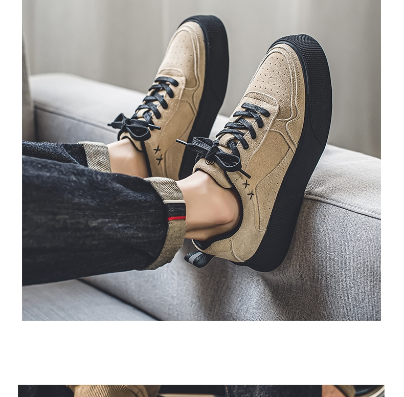 \12304; READY SOTCK】 Scarpe casual retrò piatte da uomo, scarpe da tavola con suola spessa semplici e alla moda._voghion.com