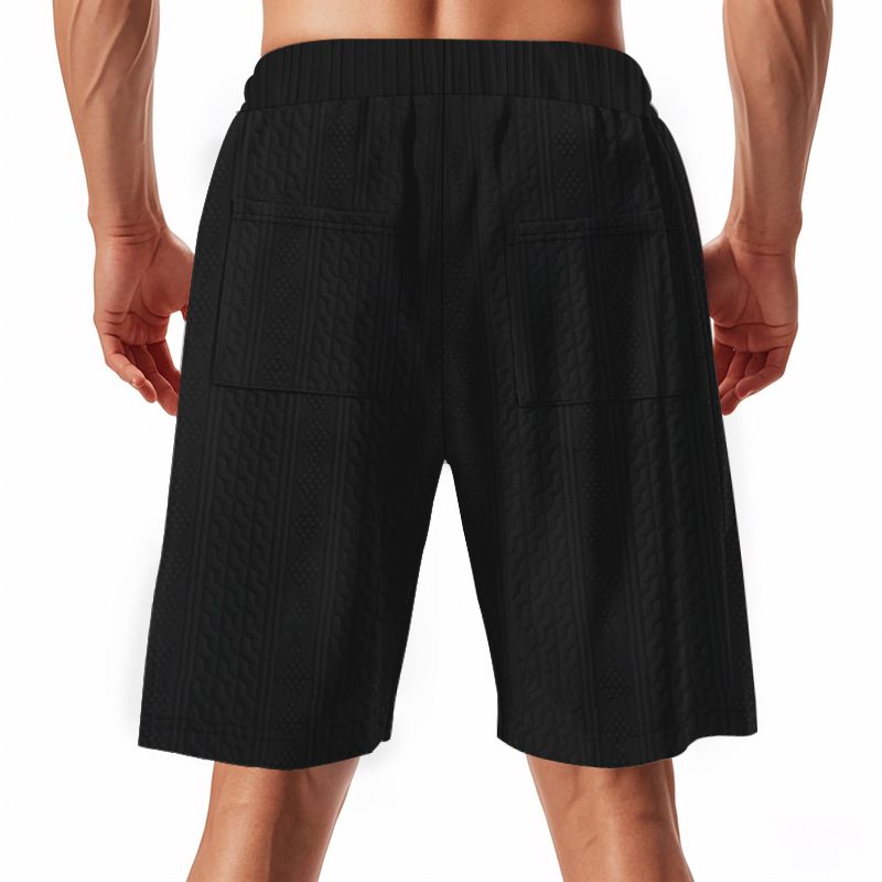 Amerikanischen Sommer herren Gestrickte Jacquard Trend High Street Casual Lose Kurzarm_voghion.com