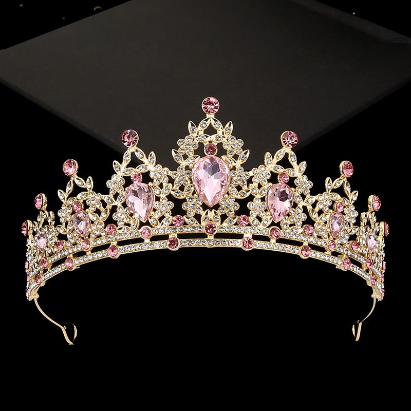 Corona nuziale in stile coreano, copricapo da esibizione per bambini, cerchietto in lega con strass, accessori per capelli in stile principessa, decorazioni per dolci_voghion.com
