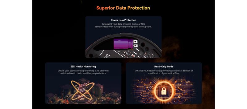 Dockcase Mag Safe M.2 NVMe SSD Enclosure With With LCD Display Screen USB Type-C 3.2 Gen2 10Gbps PD Charging_voghion.com