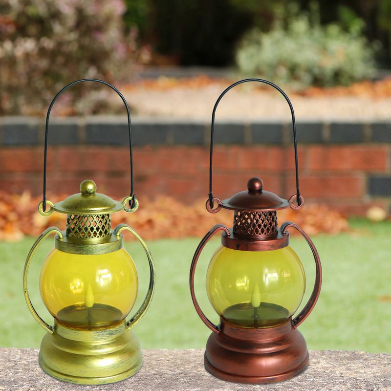 Lanterna solare sospesa - Luce da campeggio per esterni in stile vintage, design impermeabile per giardino, patio e barbecue_voghion.com