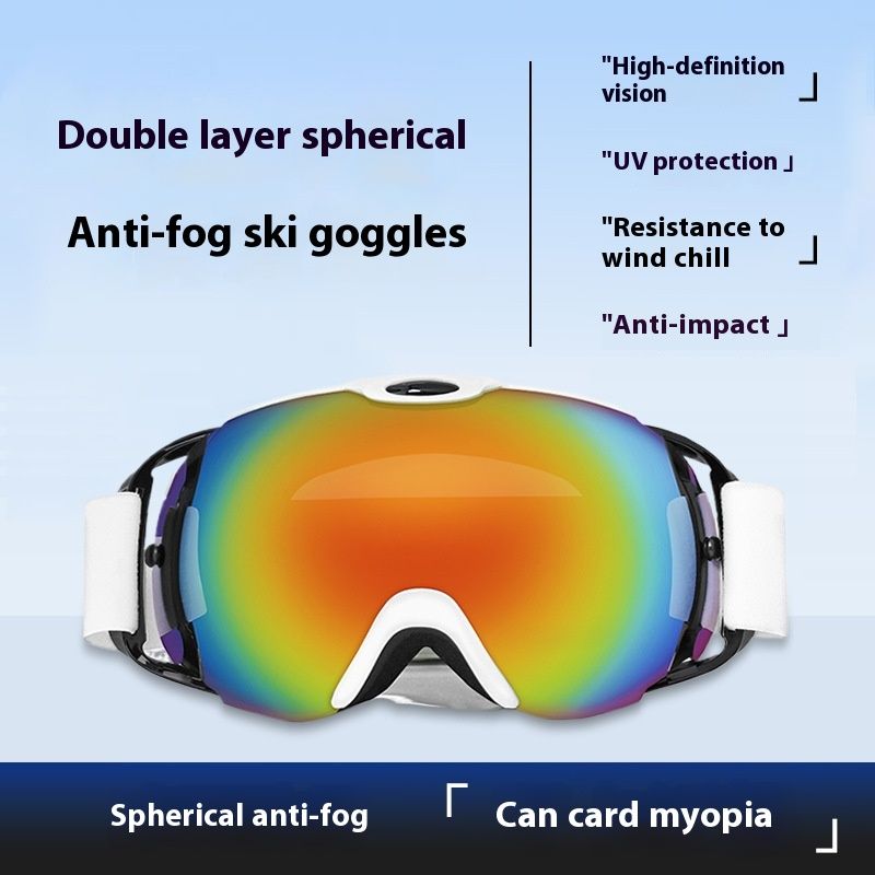 Neue HD-Doppelschicht-Antibeschlagausrüstung für Erwachsene, Männer und Frauen, Outdoor-Skibrille, Schutzbrille_voghion.com