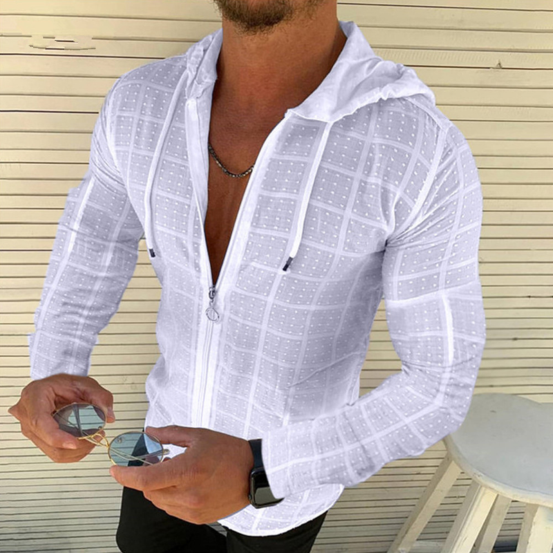New Style Lapel Men's Button Cardigan Shirt_voghion.com