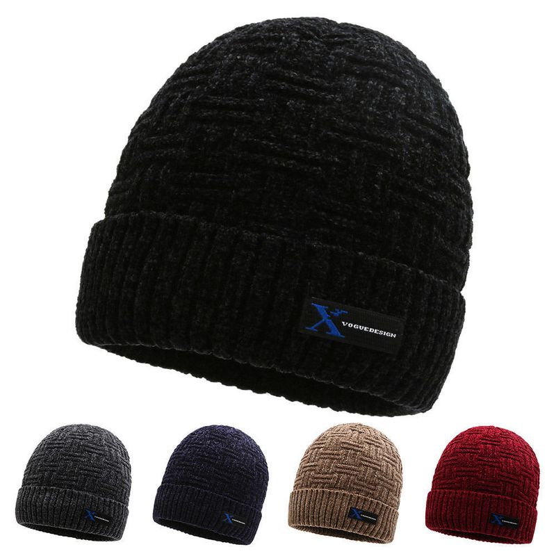 LazyZoom Maglione invernale per uomo, per mezza età e anziani, caldo, antivento, lavorato a maglia, versatile, per ciclismo, escursioni all'aperto, corsa, cappello di lana_voghion.com