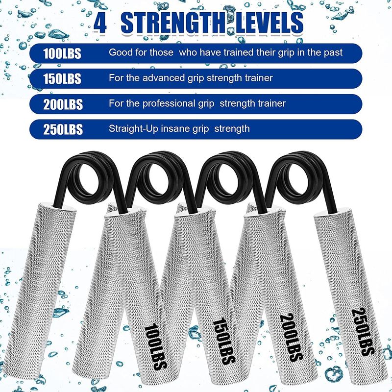 Lega di alluminio interamente in metallo impugnatura fitness molla in metallo acciaio impugnatura esercizio mano riabilitazione allenamento_voghion.com